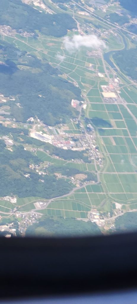 飛行機からの風景