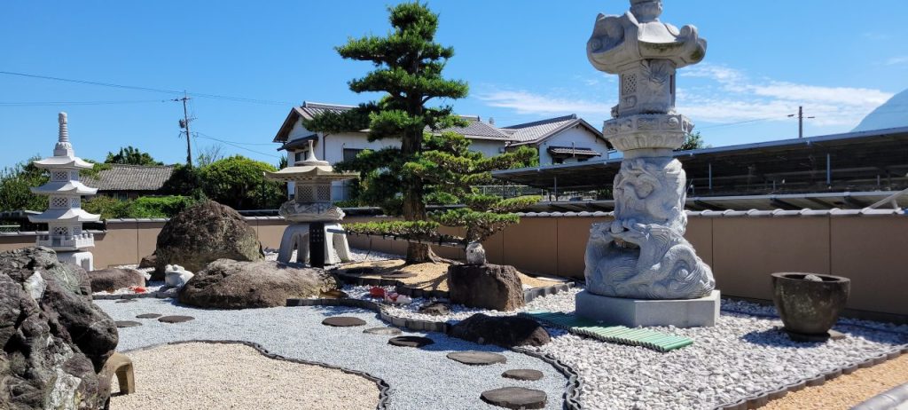 お客様の立派な庭園