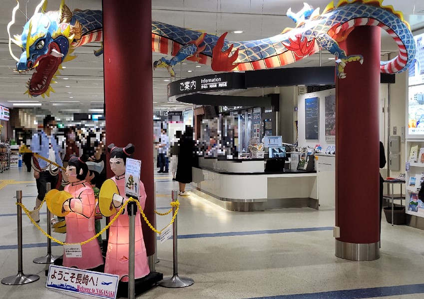 長崎空港到着これから長崎駅に向かいます。