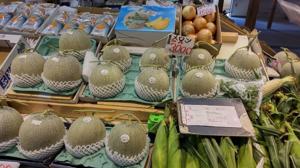 北海道はやはり「めろん」「とうもろこし」