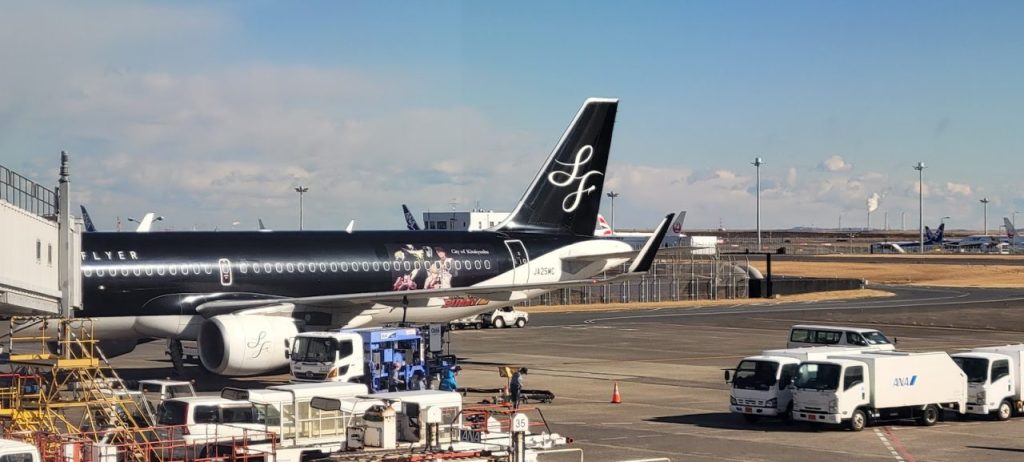 SFJスターフライヤーの機体は初めてかも?
