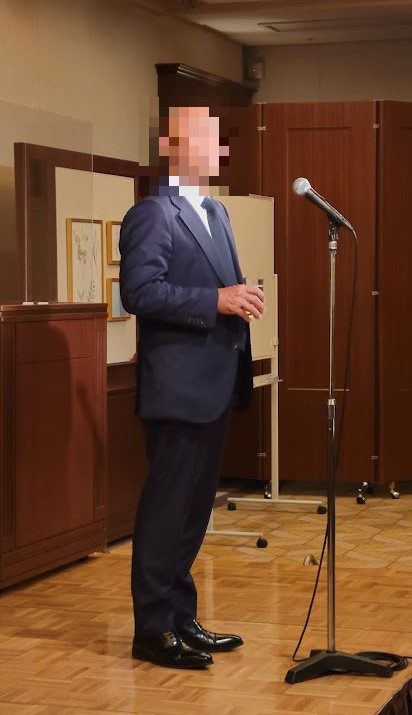 乾杯は親睦会は浦安商工会議所副会頭です。