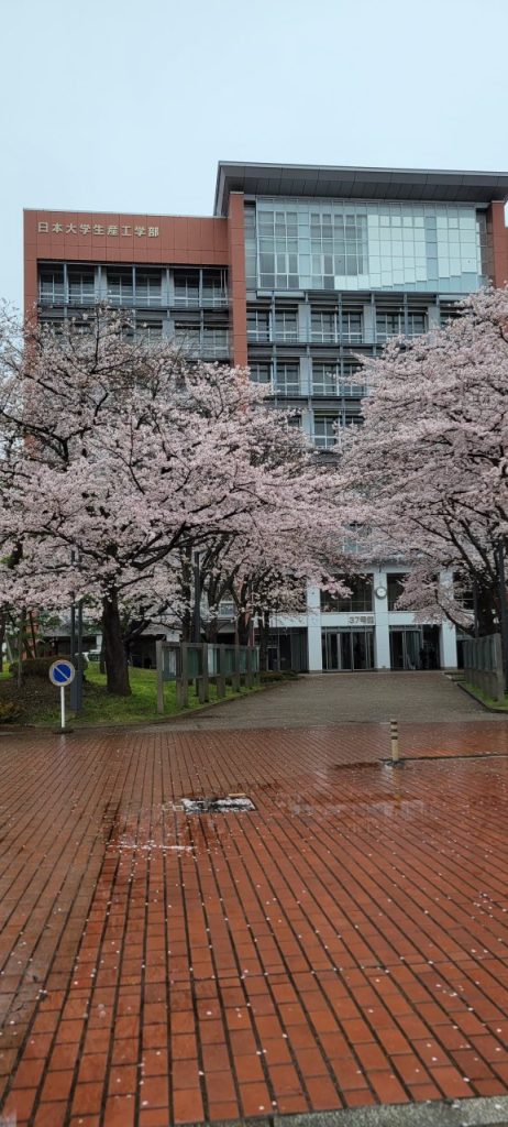 最初は日本大学生産工学部にご挨拶させて頂きました。