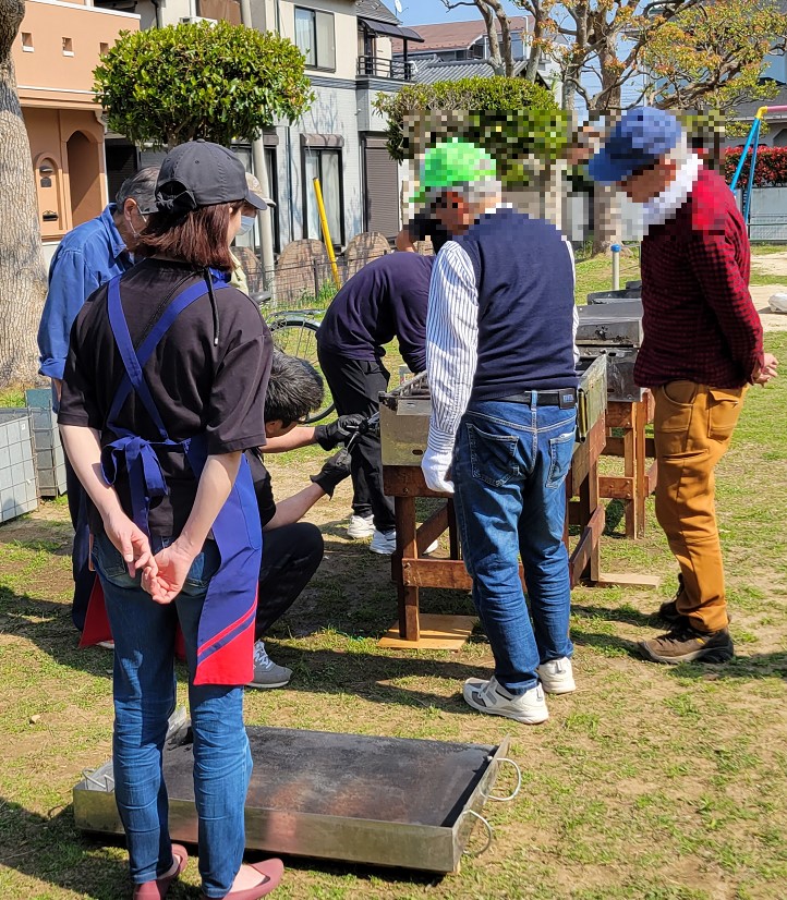 きちんと火が付くかチェックをしています