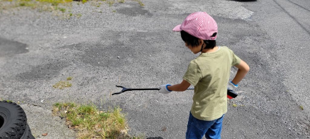 なんか遊び感覚で掃除を楽しんでいます