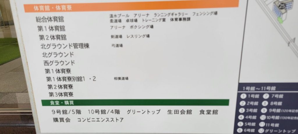 生徒数も多いので食堂や購買も充実しています