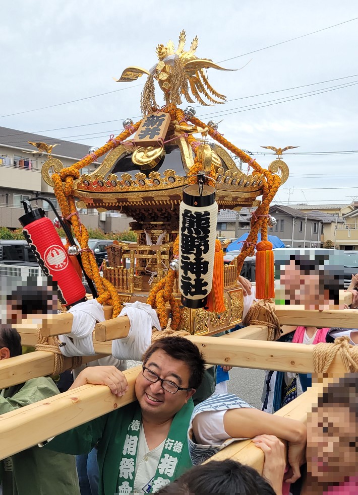 楽しく担がせて頂きました(^_^)/新井自治会さん、島尻自治会さんありがとうございました。