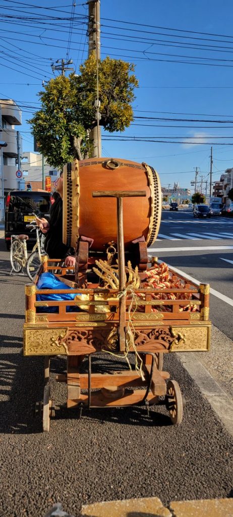 無事に山車の搬出成功