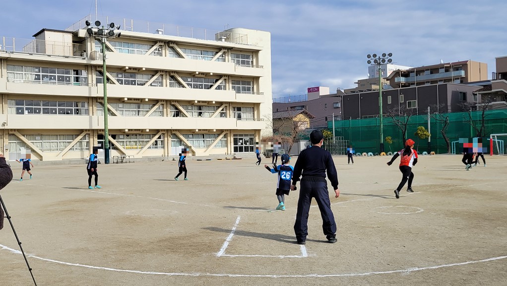 守備で活躍する長女を見れました!入ったころに比べて成長したな