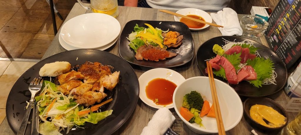 どの料理も大変おいしかったです(^_^)/特にお刺身は素晴らしい(゚Д゚;)
