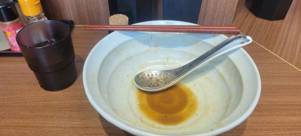 美味しかったので、あっと言う間の完食です。美味しかった~