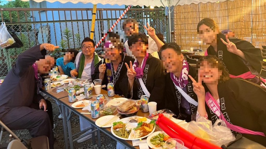みんなで楽しい直会!この時間が一番楽しいかも