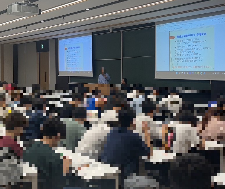 これだけの学生が聞いています!何人の心に刻まれるのかが楽しみです。