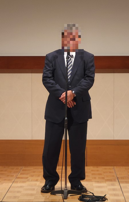 最後は青年部OB会副会長の締めのあいさつで卒業式も終了です